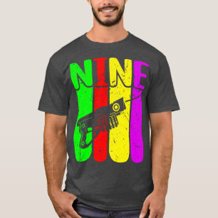Laser Tag Player Boys 9th Birthday Laser Tag T-Shirt