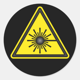 Laser Warning Symbol Sticker