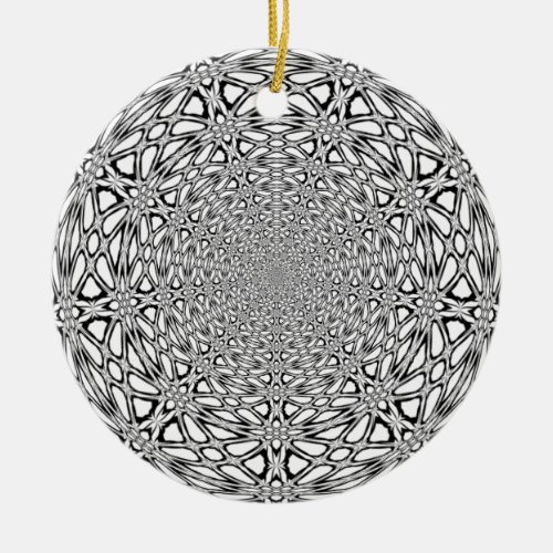 Laser Wood Ceramic Ornament