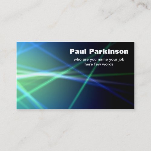 lasers electricity tech business card