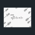 Lash Aftercare Card<br><div class="desc">Make sure your clients understand proper care for lashes, </div>