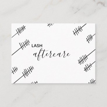 Lash Aftercare Card