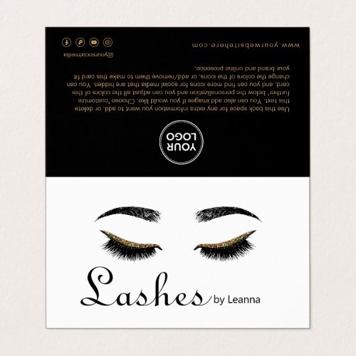 Lash Aftercare Instructions  Appointment Reminder Business Card