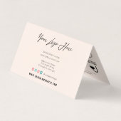 Lash Aftercare Instructions & Loyalty Discount Business Card (Back)