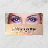 Lash and Brow Add Your Photo Business Card (Front)