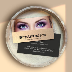 Lash and Brow Add Your Photo Business Card