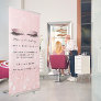 Lash And Brow Culture Rose Gold Eyes Pink Retractable Banner