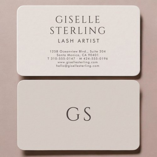 Lash Artist  Business Card