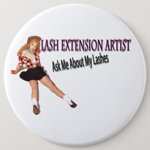 Lash Artist Customizable Big Button