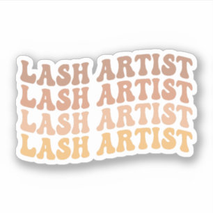 Lash Artist, Lash Tech, Esthetician, Makeup Artist Sticker