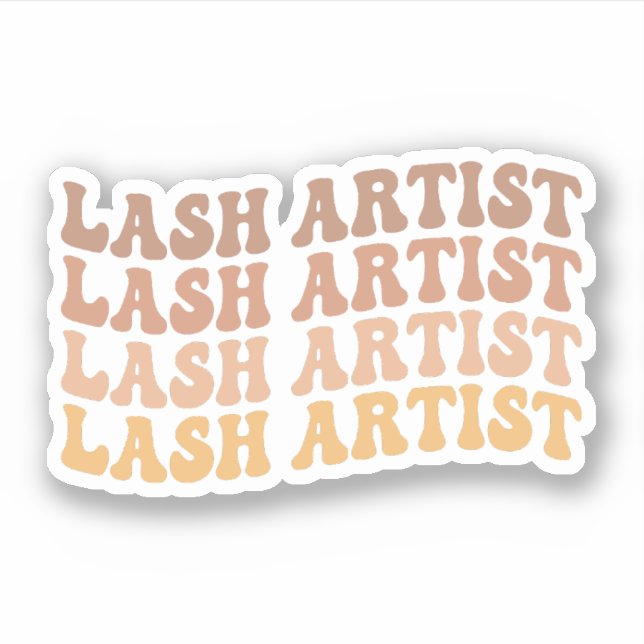 Lash Artist, Lash Tech, Esthetician, Makeup Artist Sticker (Front)