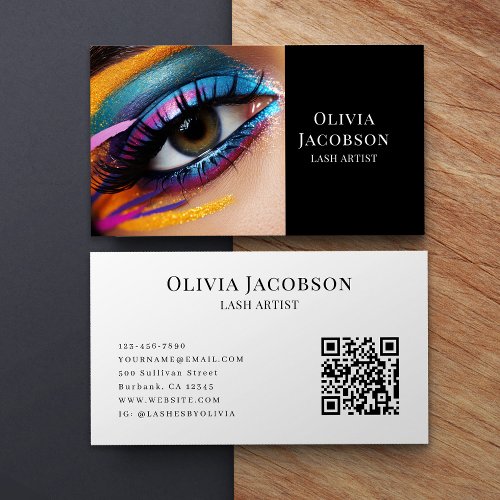 Lash Artist Photo Business Card