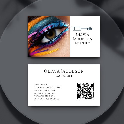 Lash Artist Photo Business Card