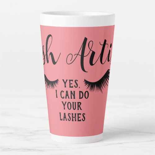 Lash Artist Promotional Latte Cup