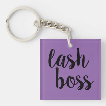 Lash Boss Acrylic Keychain by LashSwagbyMax at Zazzle