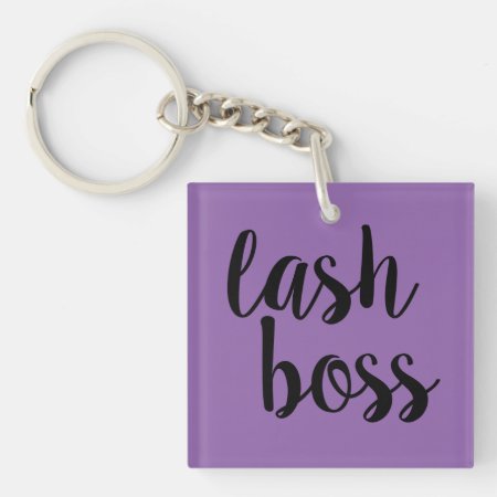 Lash Boss Acrylic Keychain