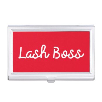 Lash Boss Business Card Holder by LashSwagbyMax at Zazzle