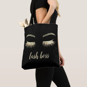 Lash Boss Gold Eyelash Extensions Beauty Salon Tote Bag