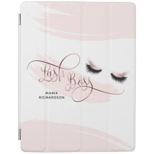 Lash Boss Makeup Eyebrow Eyes Lashes Rose Gold iPad Smart Cover