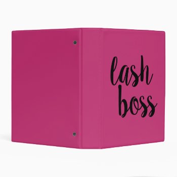 Lash Boss Mini Binder by LashSwagbyMax at Zazzle