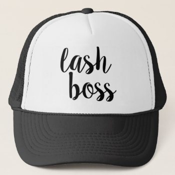 Lash Boss Trucker Hat by LashSwagbyMax at Zazzle