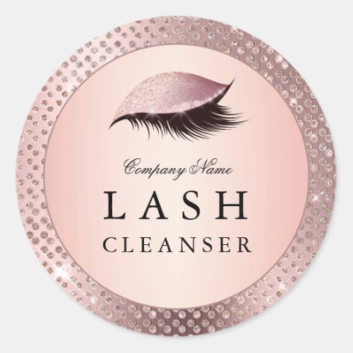 Lash Cleanser Rose Gold Chic Beauty Product Label