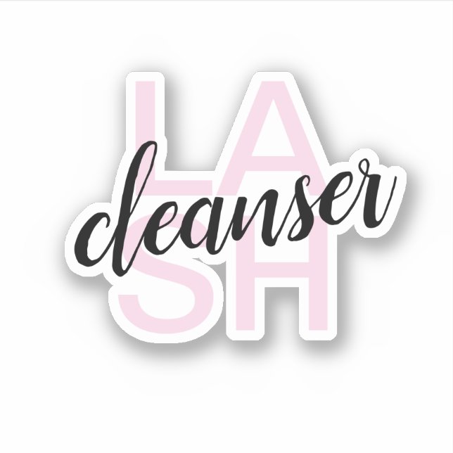 Lash Cleanser Sticker (Front)