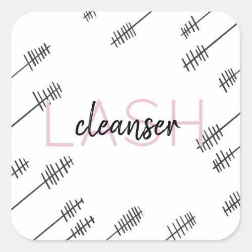 Lash cleanser sticker for Lash extension aftercare