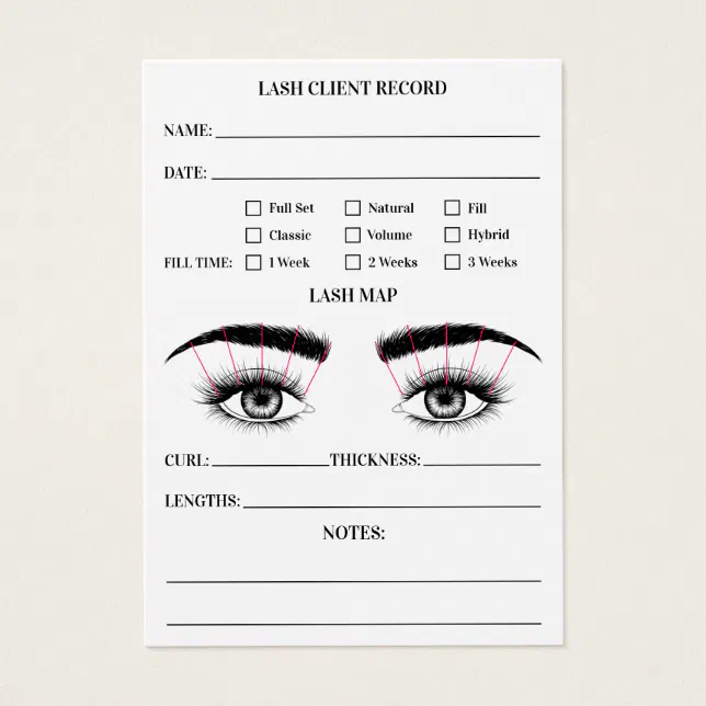 lash-client-record-eyelash-extensions-modern-white-zazzle