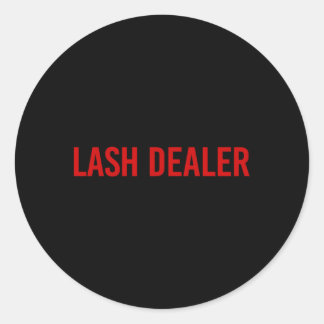 Lash Dealer Lash Eyelash Lash Tech Classic Round Sticker