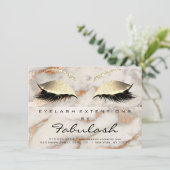 Lash Extension Aftercare Instruction Copper Marbl (Standing Front)