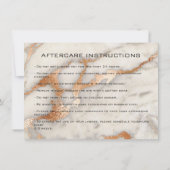 Lash Extension Aftercare Instruction Copper Marbl (Back)