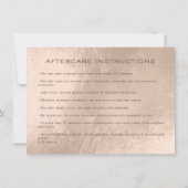 Lash Extension Aftercare Instructions Ivory Violet (Back)