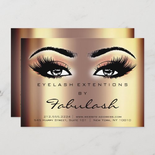 Lash Extension Aftercare Instructions Sepia Coral Invitation