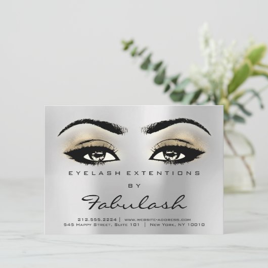 Lash Extension Aftercare Instructions Silver Gray (Standing Front)