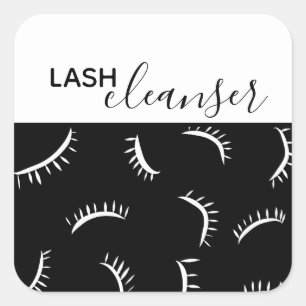Lash Extension Cleanser label for aftercare