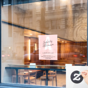 Lash Extension Makeup Artist Stylist Window Cling