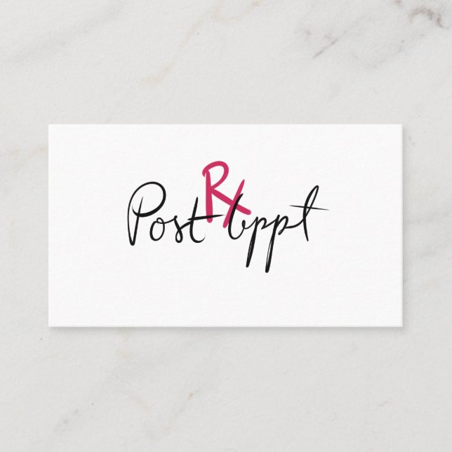 Lash Extensions Aftercare Card - Rx (Front)