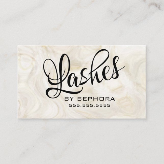 Lash Extensions Beauty Consultant Expert Business Card (Front)