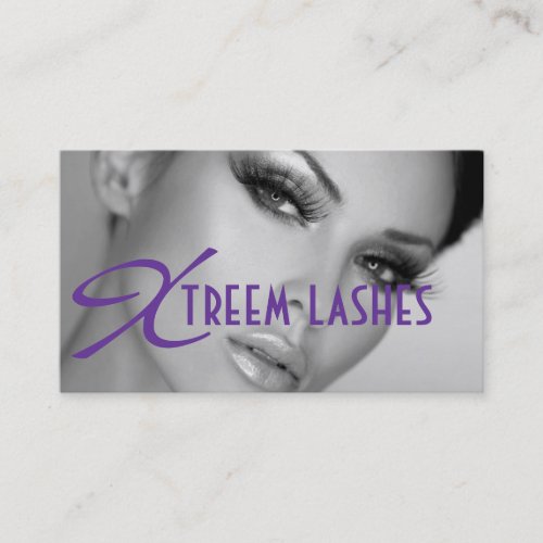 Lash Extensions Lashes Beauty Cosmetology Salon Business Card Template