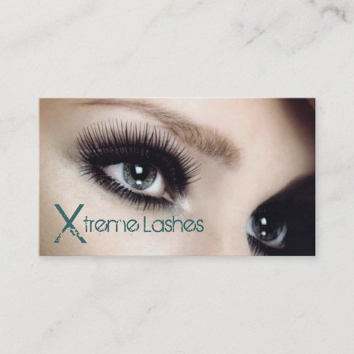 Lash Extensions, Lashes Salon Business Card