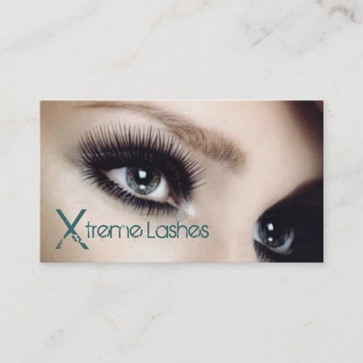 Customizable Lash Extensions, Lashes Salon Business Card