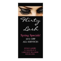 Lash Extensions Makeup Artist Salon Flyer Menu