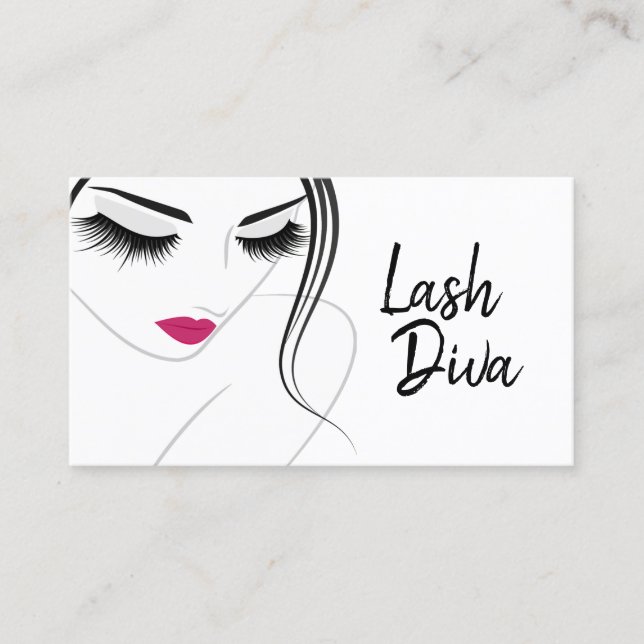 Lash Extensions Salon Beauty Spa Business Card (Front)
