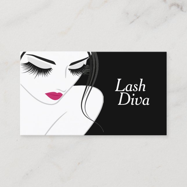 Lash Extensions Salon Beauty Spa Business Card (Front)