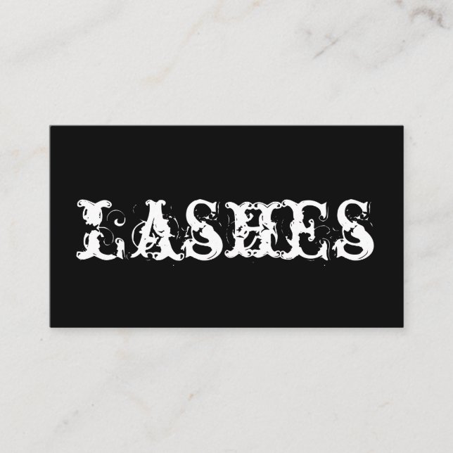 Lash Extensions, Salon Business Card (Front)