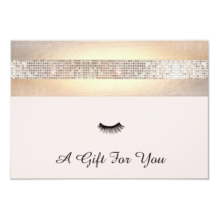 Lash Extensions Salon Gift Certificate Card Zazzle