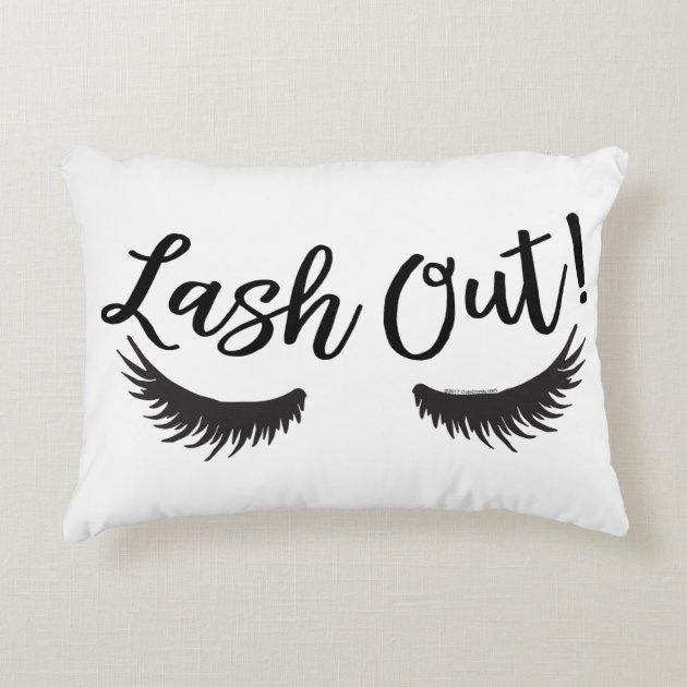 eyelash decorative pillow