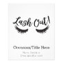 Lash Out Eyelashes Lash Salon Makeup Artist Flyer