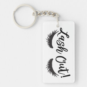 Lash Out Eyelashes Lash Salon Makeup Artist Keychain